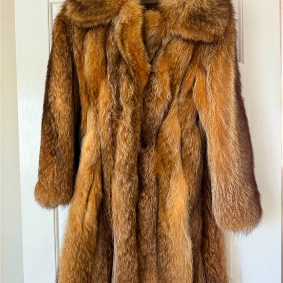 Jackets & Blazers - Genuine Red Fox fur knee length Gartenhaus Furs